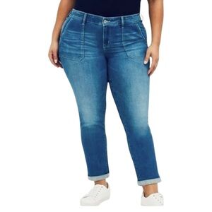 Torrid Blue Skinny Jeans Size 18 Stretch Denim Casual Everyday Classic NWT